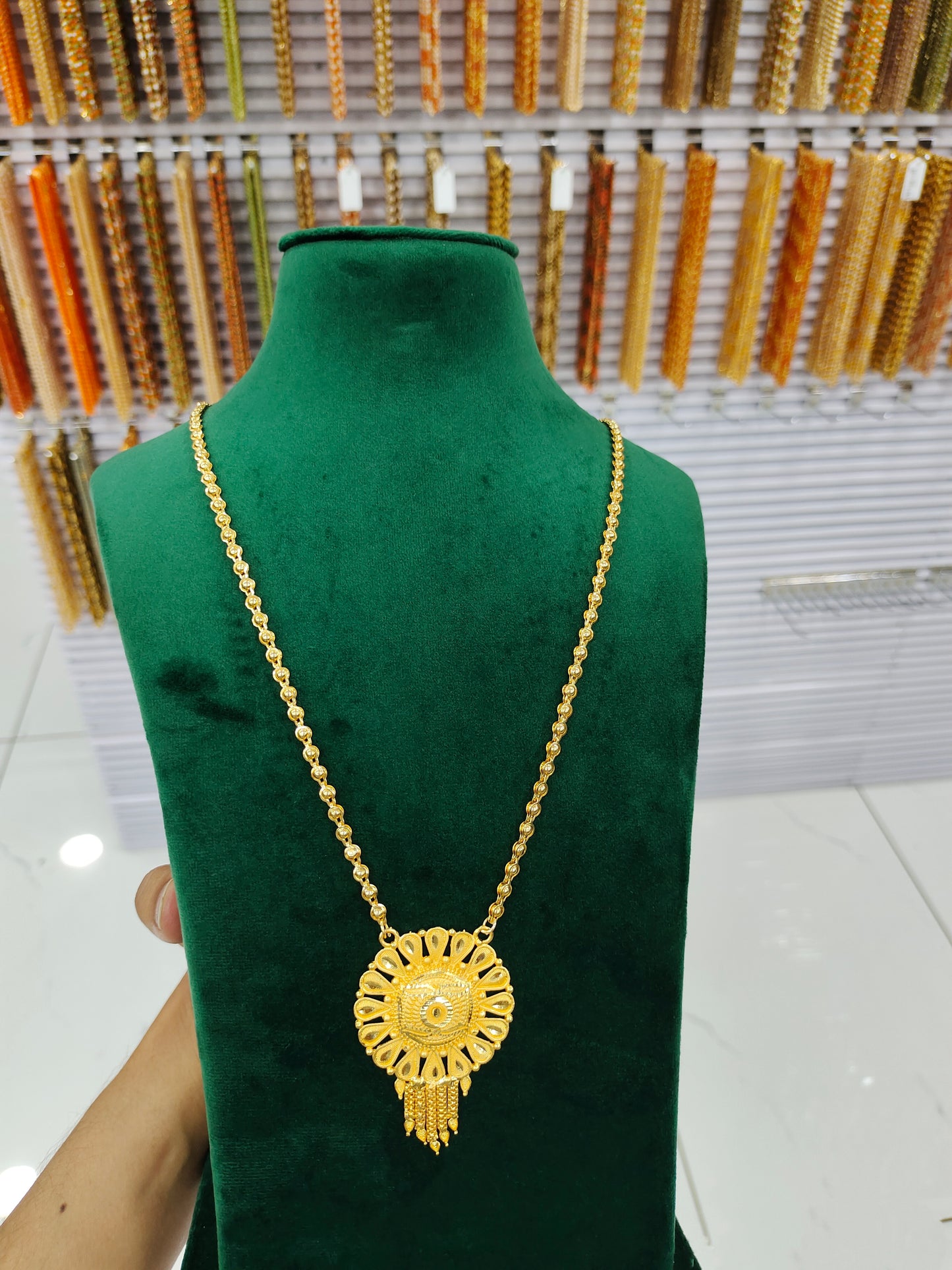 Gold Plated 22Inch Traditional Fashion Mangalsutra for Women & Girls