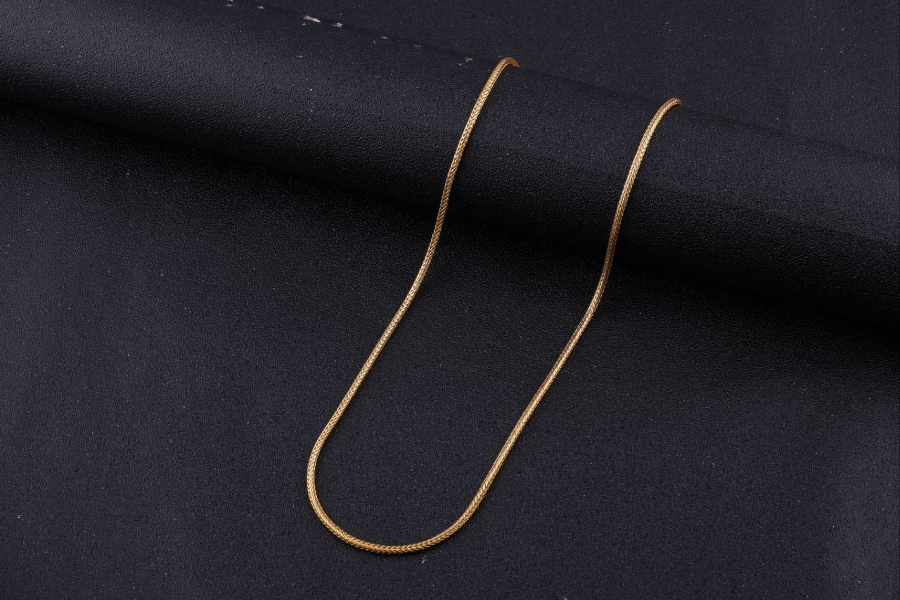Golden Link Chain For Men Gold-plated Plated Brass Chain