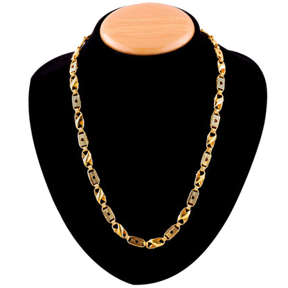 Gujju Stylish Gold Plated Neck Chain For Boys And Men's