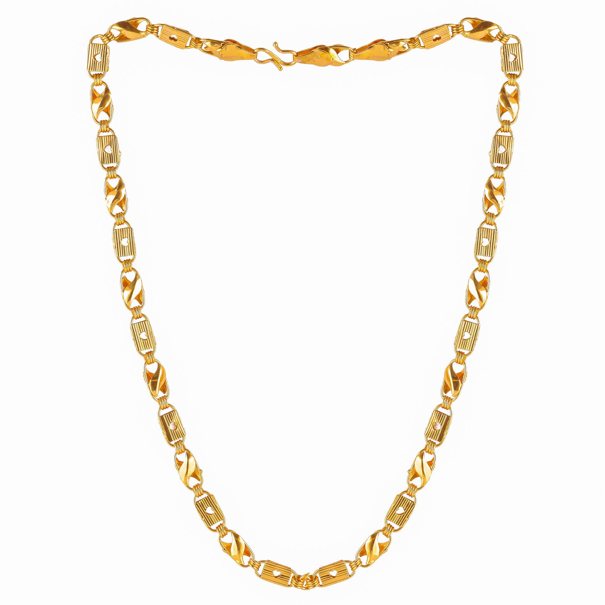 Gujju Stylish Gold Plated Neck Chain For Boys And Men's