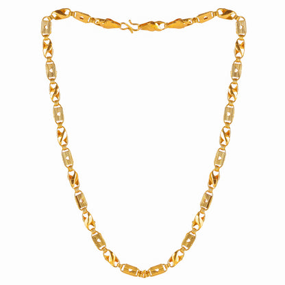 Gujju Stylish Gold Plated Neck Chain For Boys And Men's