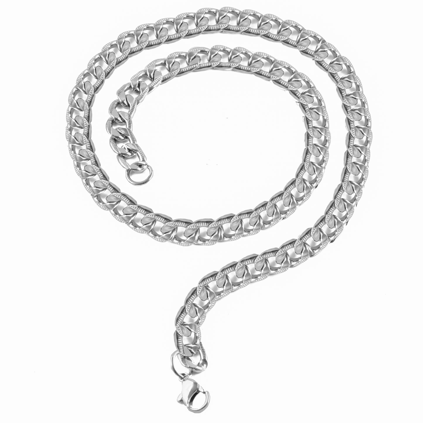 Gujju Beads Silver Plated Alloy Chain Special For Boys And Man