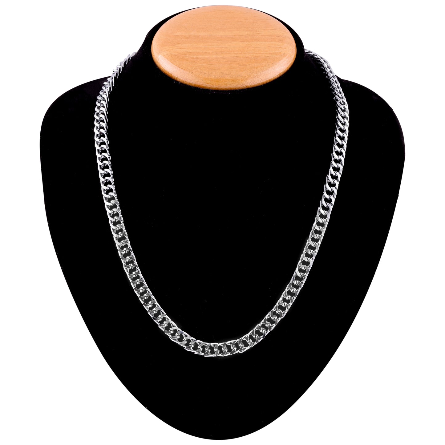 Gujju Beads Silver Plated Alloy Chain Special For Boys And Man