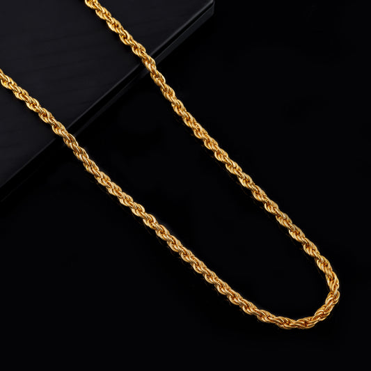 Gujju Stylish Gold Plated Neck Chain For Boys And Men's