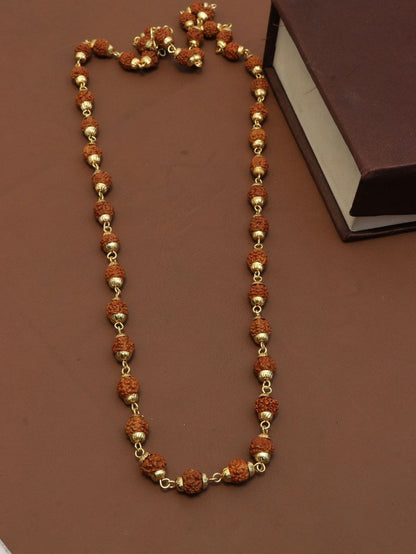 Gold Plated Rudraksh Mala