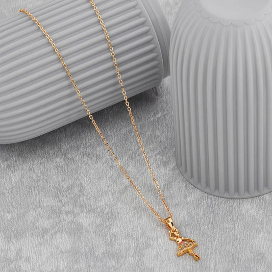Gujju Latest Necklace Chain Special For Girls Beads Gold-Plated Plated Alloy Chain