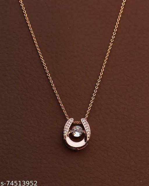 Gujju Latest Necklace Chain Special For Girls Beads Gold-Plated Plated Alloy Chain