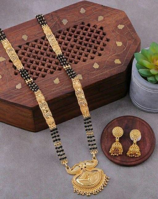 Gujju Latest 30 Inch Long And 18 Inch Short Mangalsutra Alloy Mangalsutra