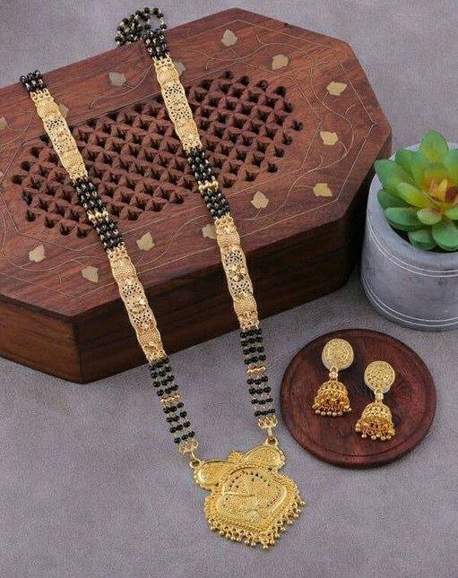 Gujju Latest 30 Inch Long And 18 Inch Short Mangalsutra Alloy Mangalsutra