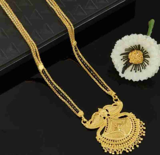 Gujju Latest 30 Inch Long And 18 Inch Short Mangalsutra Alloy Mangalsutra