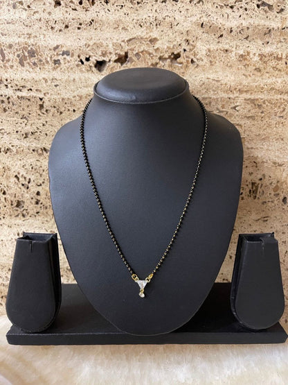 Gujju Traditional Jewllery Gold Plated 30 Inch Long And 18 Inch Short Mangalsutra Alloy Mangalsutra
