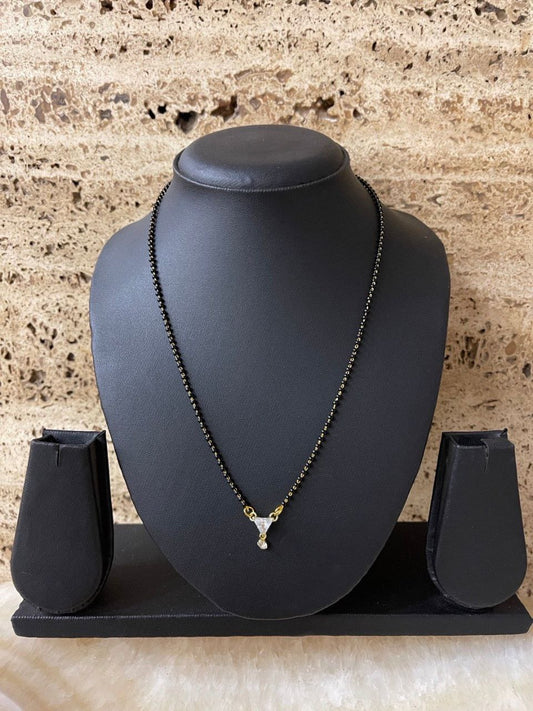 Gujju Traditional Jewllery Gold Plated 30 Inch Long And 18 Inch Short Mangalsutra Alloy Mangalsutra