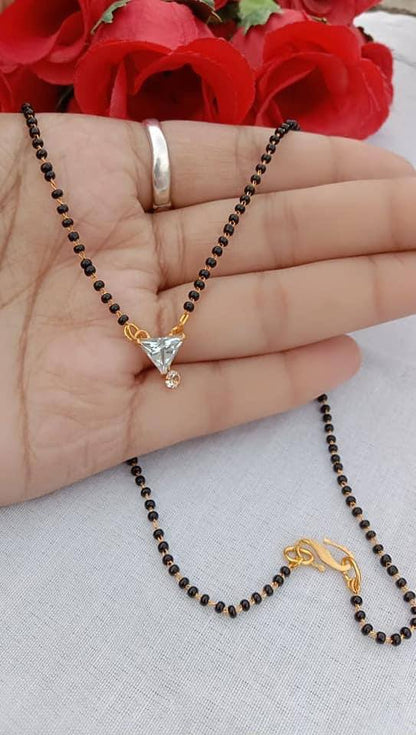 Gujju Traditional Jewllery Gold Plated 30 Inch Long And 18 Inch Short Mangalsutra Alloy Mangalsutra