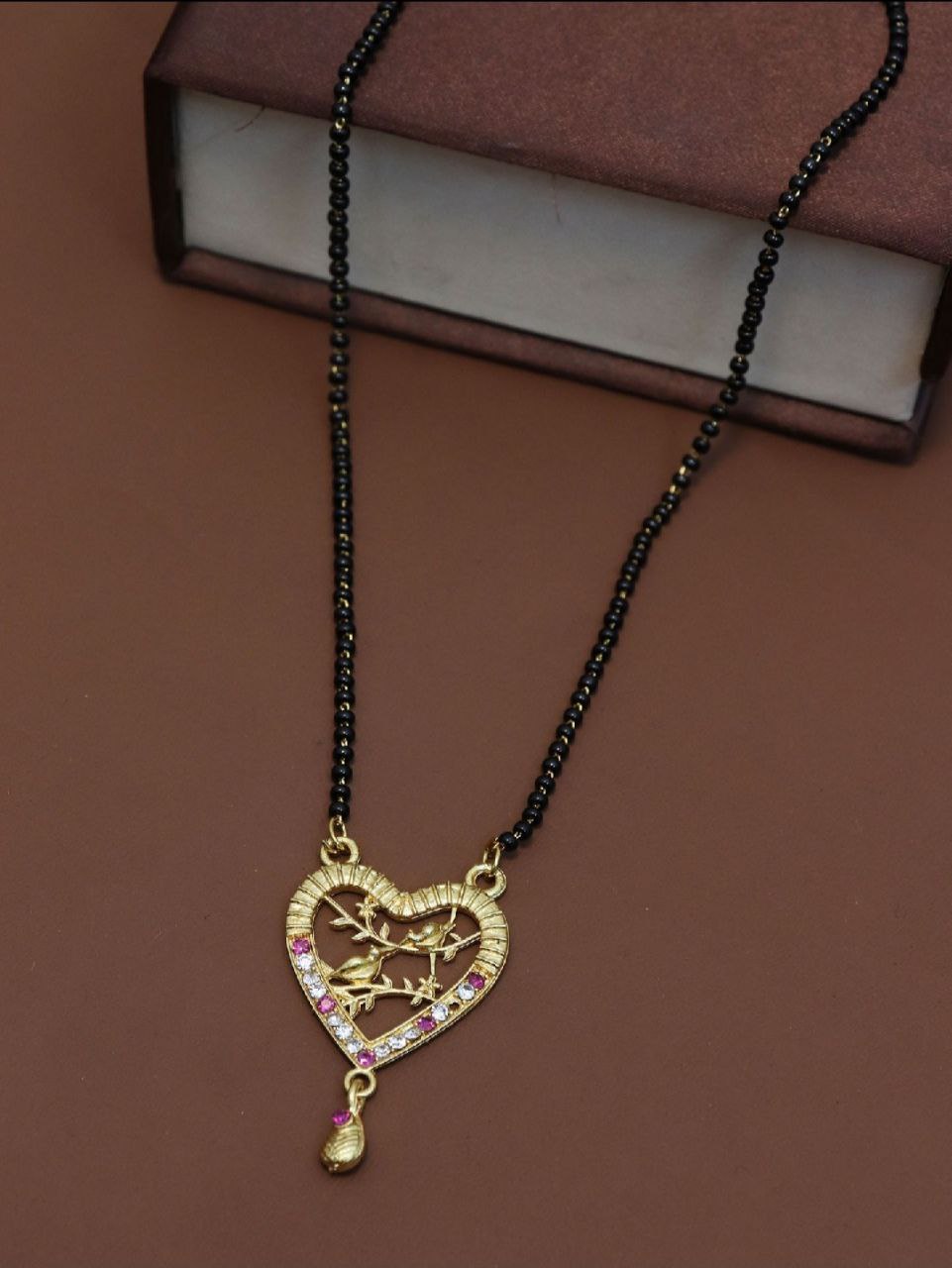 Gujju Traditional Jewllery Gold Plated 30 Inch Long And 18 Inch Short Mangalsutra Alloy Mangalsutra