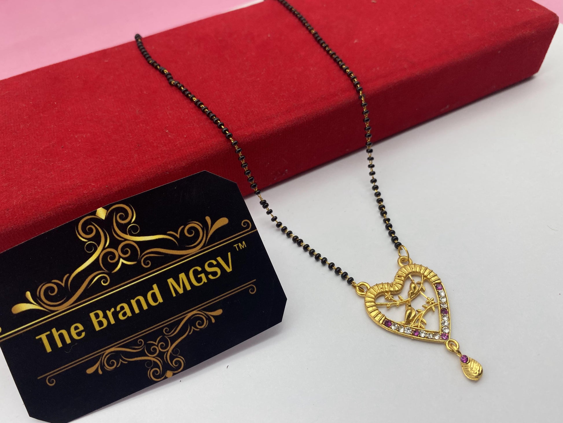 Gujju Traditional Jewllery Gold Plated 30 Inch Long And 18 Inch Short Mangalsutra Alloy Mangalsutra