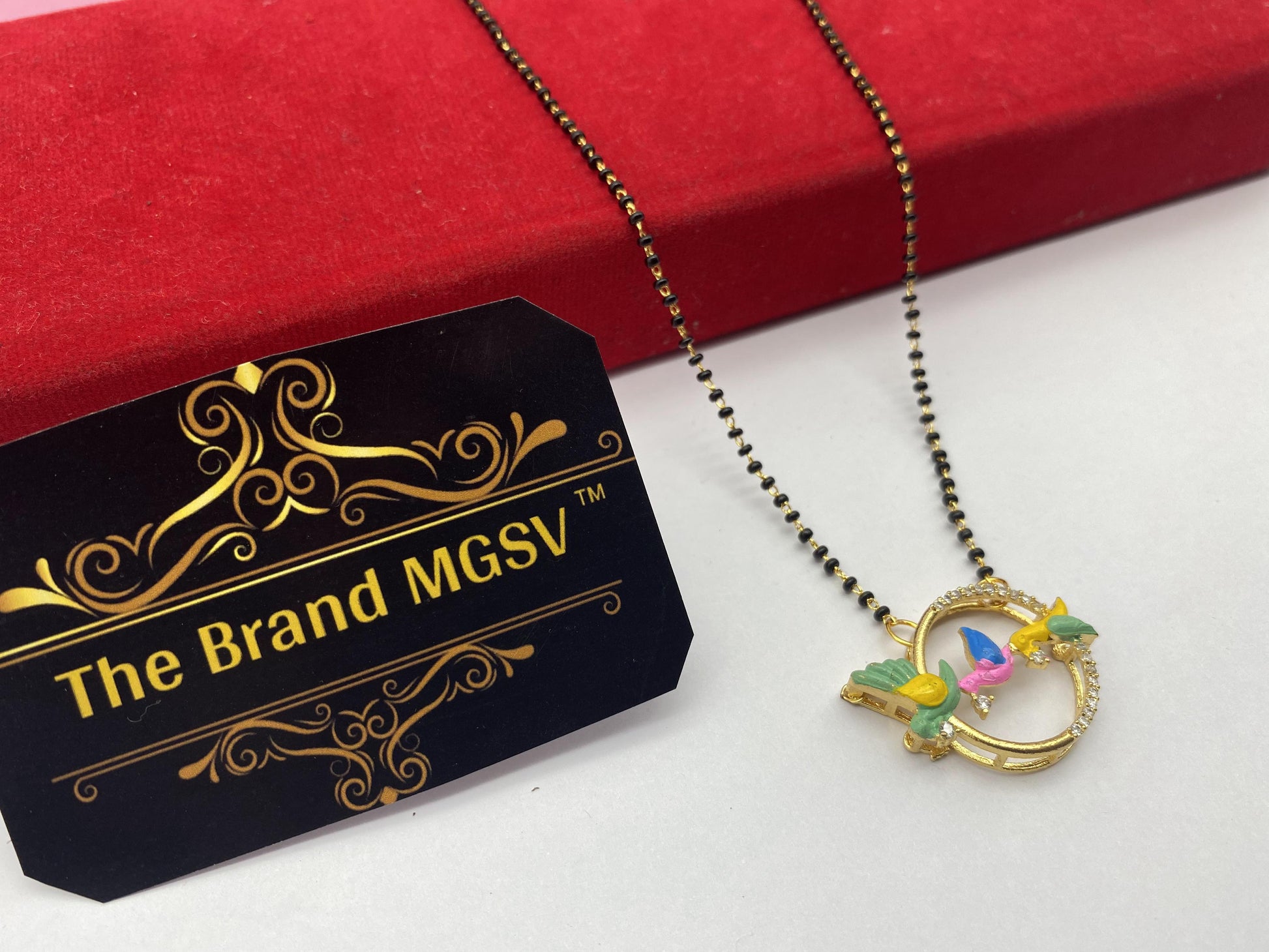 Gujju Traditional Jewllery Gold Plated 30 Inch Long And 18 Inch Short Mangalsutra Alloy Mangalsutra
