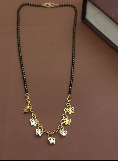 Gujju Traditional Jewllery Gold Plated 30 Inch Long And 18 Inch Short Mangalsutra Alloy Mangalsutra