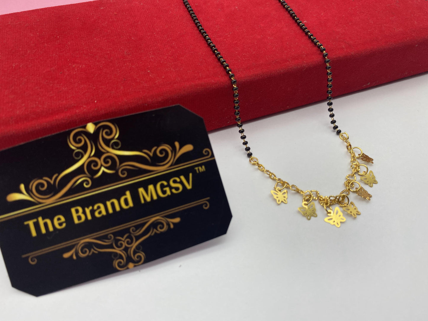 Gujju Traditional Jewllery Gold Plated 30 Inch Long And 18 Inch Short Mangalsutra Alloy Mangalsutra