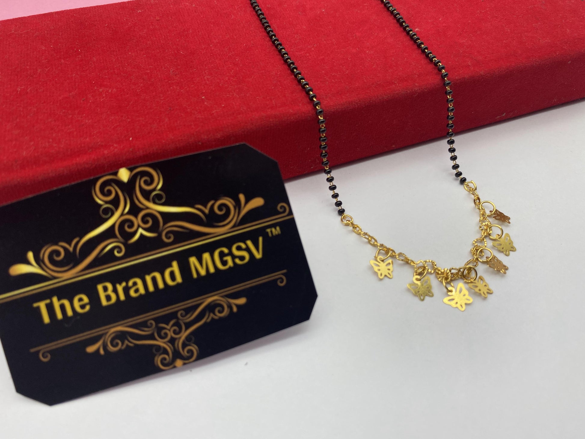 Gujju Traditional Jewllery Gold Plated 30 Inch Long And 18 Inch Short Mangalsutra Alloy Mangalsutra
