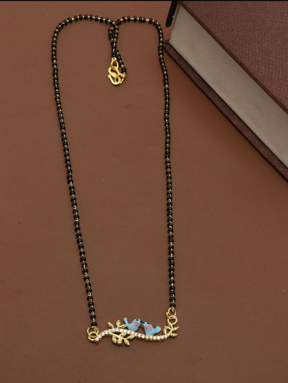 Gujju Traditional Jewllery Gold Plated 30 Inch Long And 18 Inch Short Mangalsutra Alloy Mangalsutra