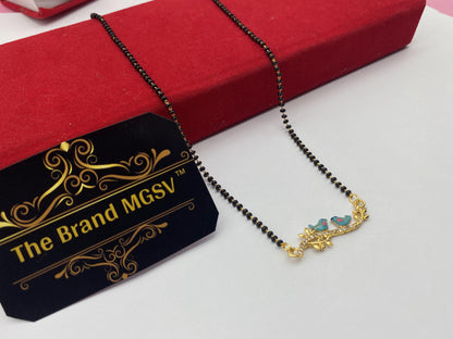 Gujju Traditional Jewllery Gold Plated 30 Inch Long And 18 Inch Short Mangalsutra Alloy Mangalsutra