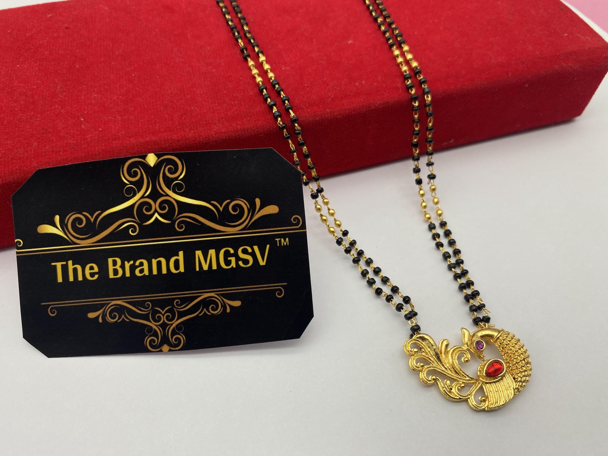 Gujju Traditional Jewllery Gold Plated 30 Inch Long And 18 Inch Short Mangalsutra Alloy Mangalsutra