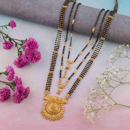 Gujju Latest 30 Inch Long And 18 Inch Short Mangalsutra Alloy Mangalsutra
