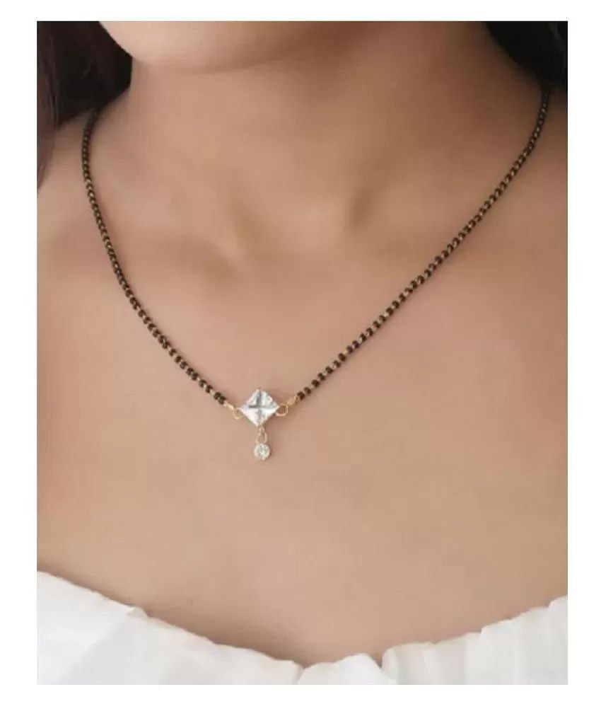 Gujju Traditional Jewllery Gold Plated 30 Inch Long And 18 Inch Short Mangalsutra Alloy Mangalsutra