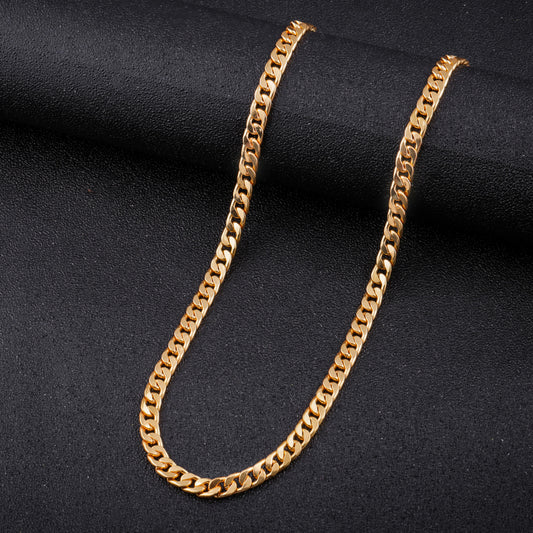 Gujju Stylish Gold Plated Chain For Boys And Men's