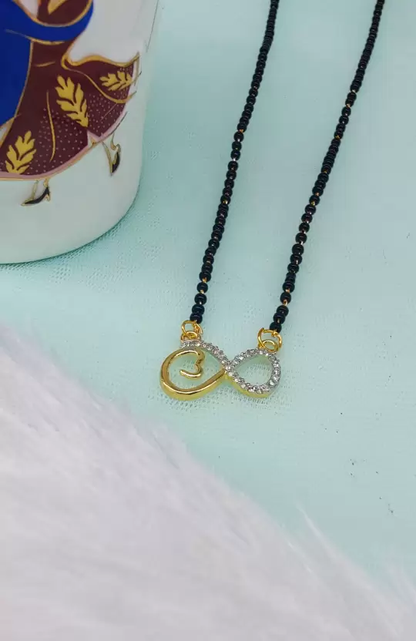 New Fashion Exclusive Gold Plated Diamond Mangalsutra For Women