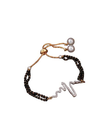 Stylish Heartbeat Type Bracelet For Womens