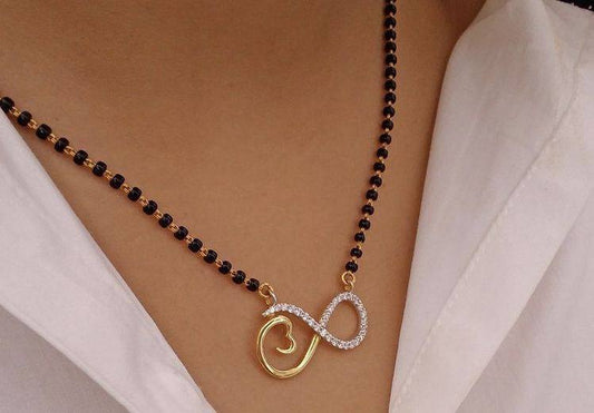 New Fashion Exclusive Gold Plated Diamond Mangalsutra For Women