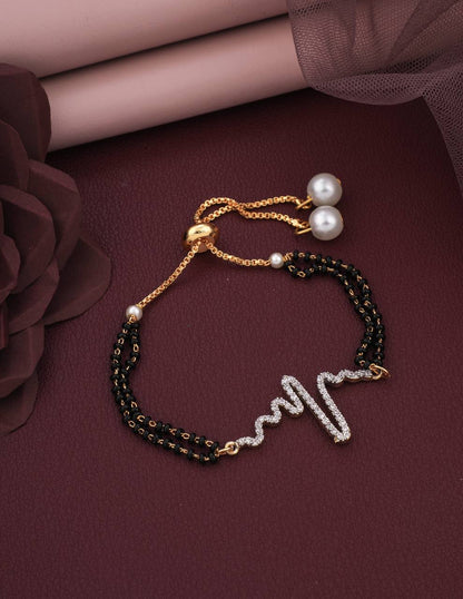 Stylish Heartbeat Type Bracelet For Womens