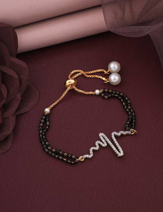 Stylish Heartbeat Type Bracelet For Womens