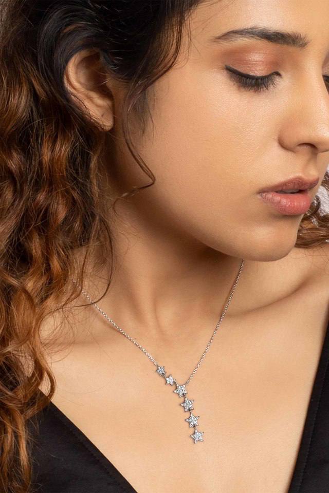 6 Star Pendant Chain Jewellery For Woman And Girls