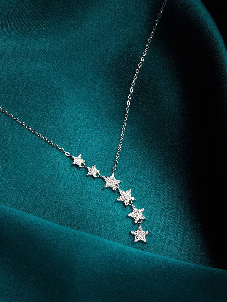6 Star Pendant Chain Jewellery For Woman And Girls
