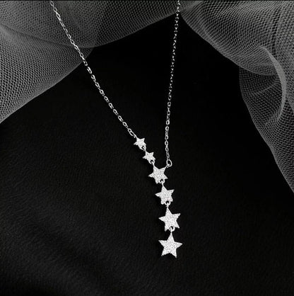 6 Star Pendant Chain Jewellery For Woman And Girls