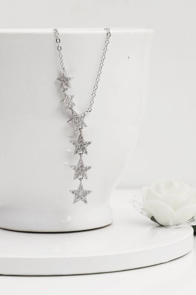 6 Star Pendant Chain Jewellery For Woman And Girls