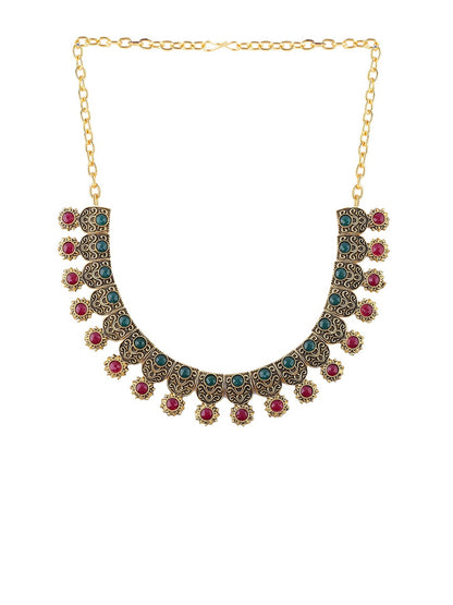 Alloy Golden Designer Necklaces Set