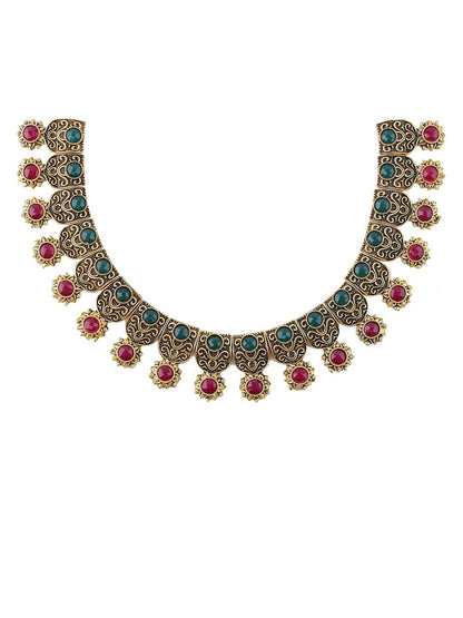 Alloy Golden Designer Necklaces Set