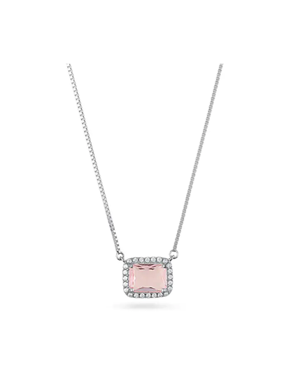Alloy Fancy Silver Pendant With Chain For Womens