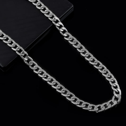 BEAUTIFUL BRASS SILVER CHAIN AND GOLD BRACELET COMBO FOR MENS(PACK OF 2)