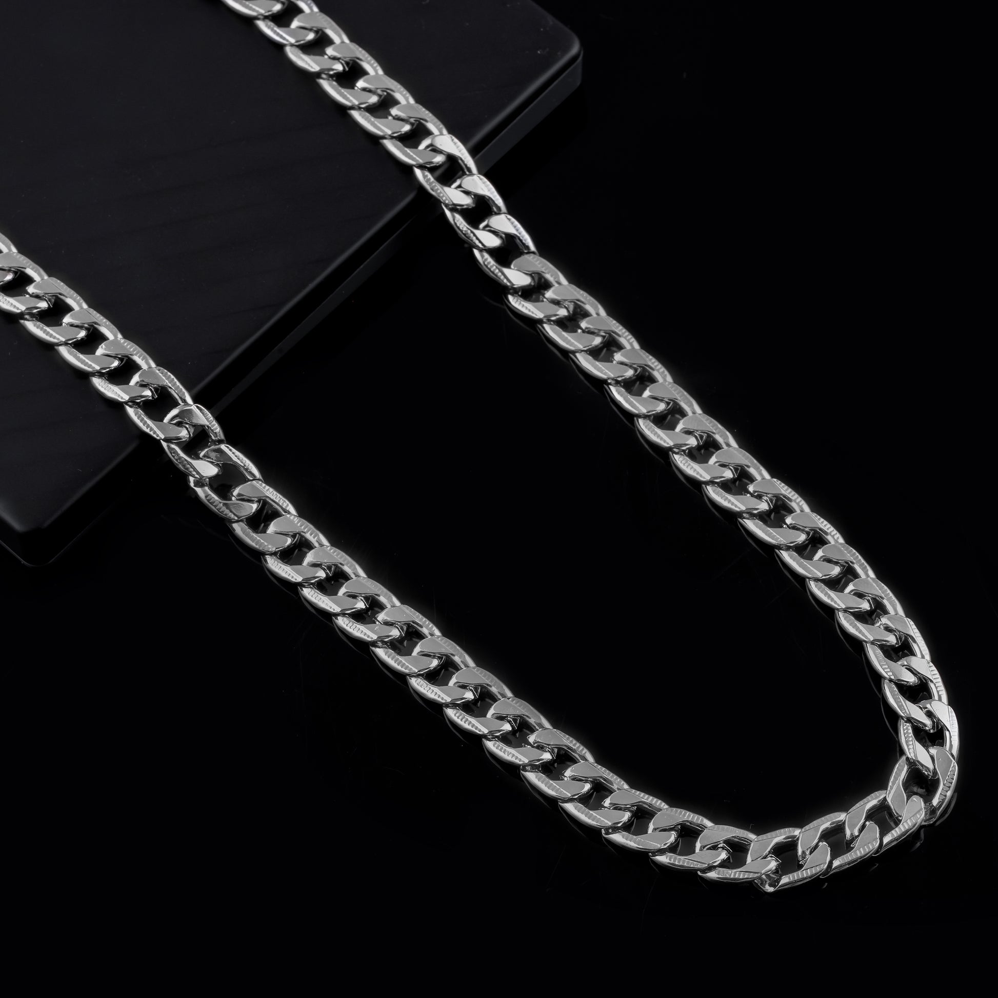 BEAUTIFUL BRASS SILVER CHAIN AND GOLD BRACELET COMBO FOR MENS(PACK OF 2)