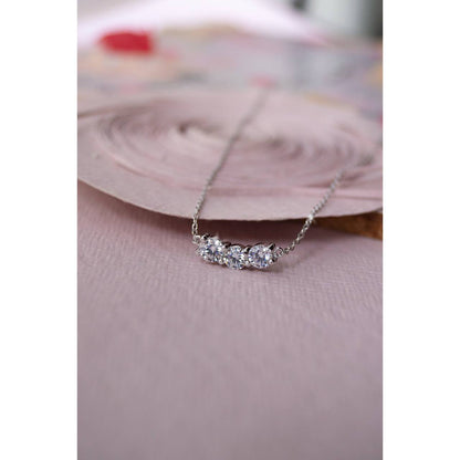 Beautiful Silver Plated Stylish Chain Necklace For Womens