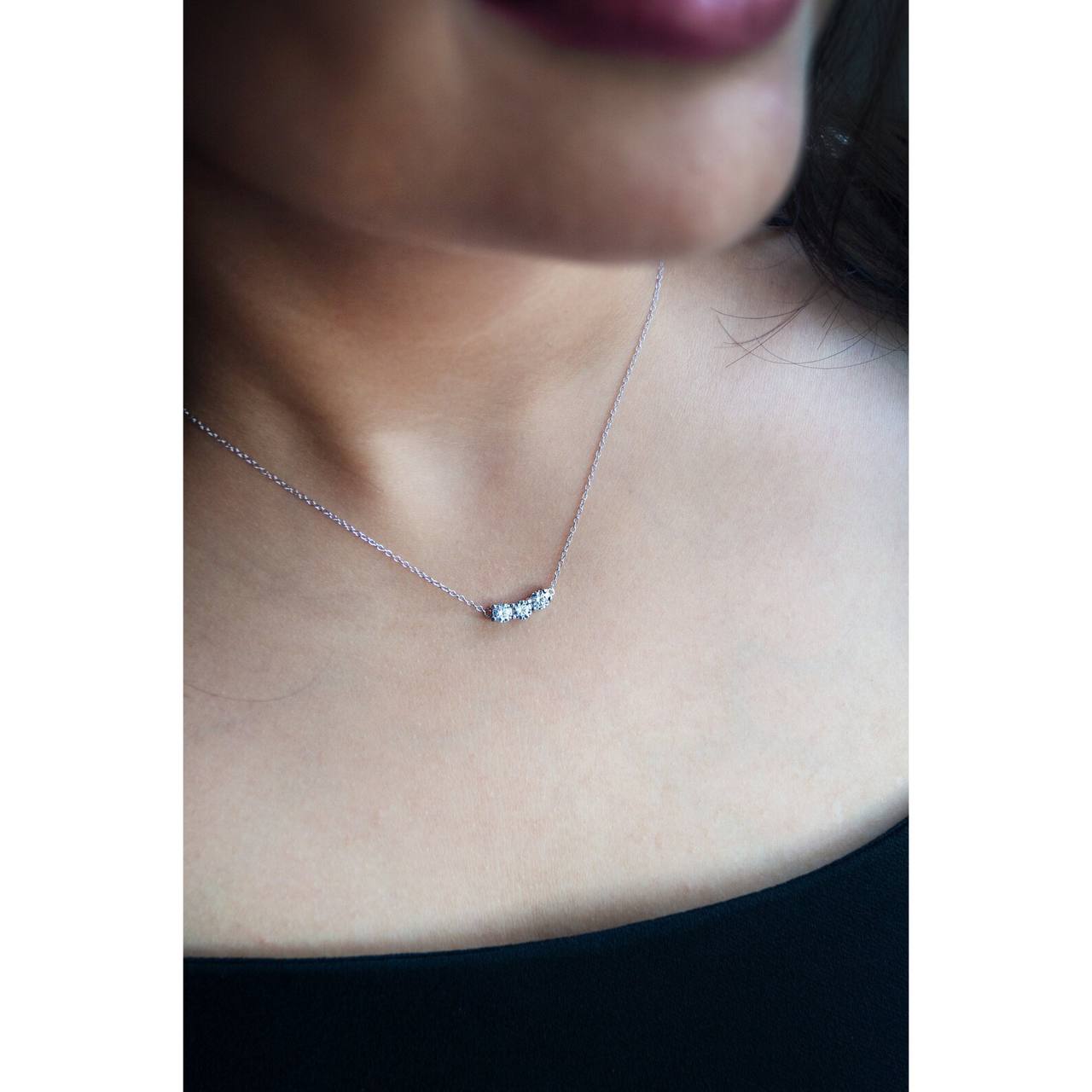 Beautiful Silver Plated Stylish Chain Necklace For Womens