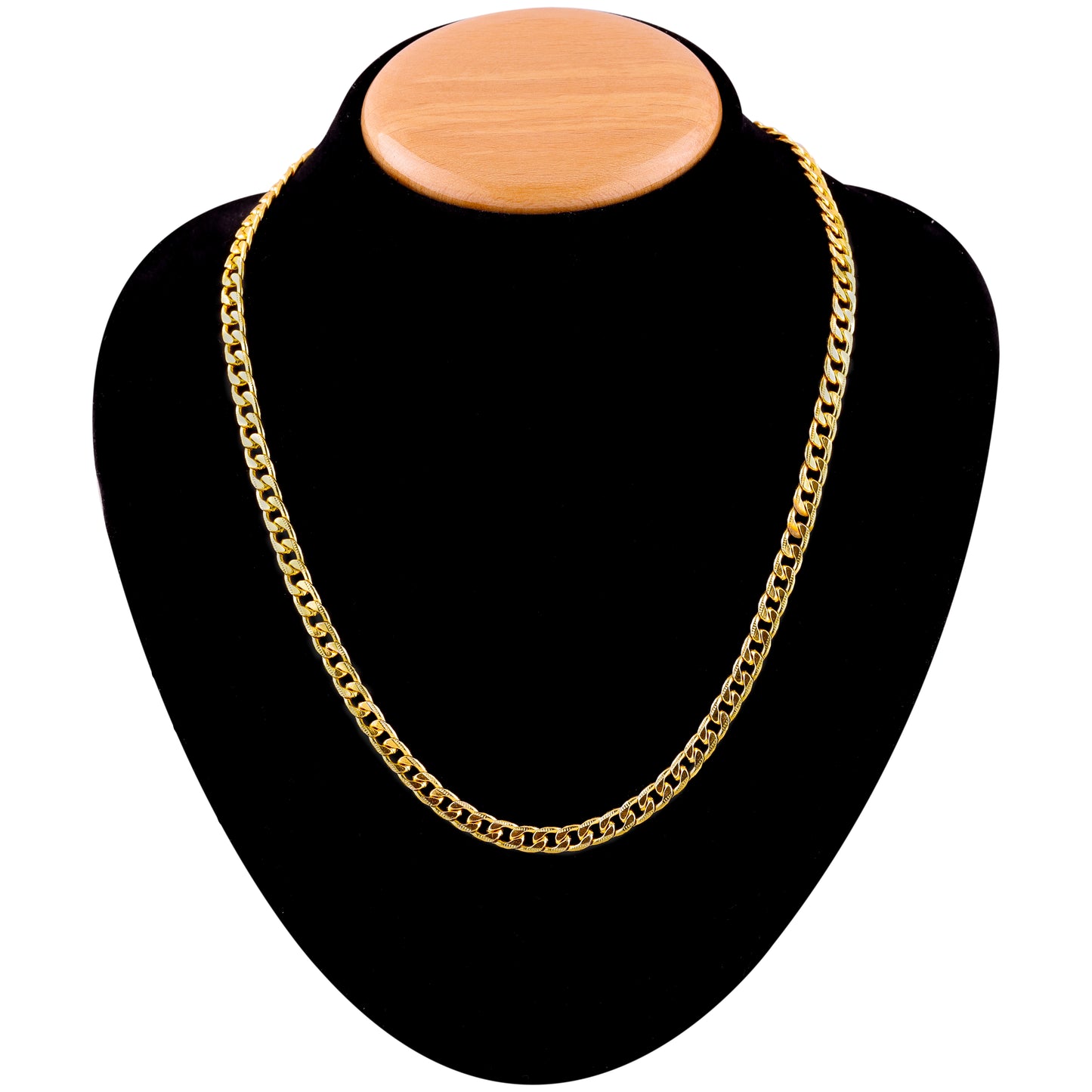 Gujju Combo Of 1 Gram Gold Plated Chain And Silver Plated  Stainless Steel Chain For Boys And Men's