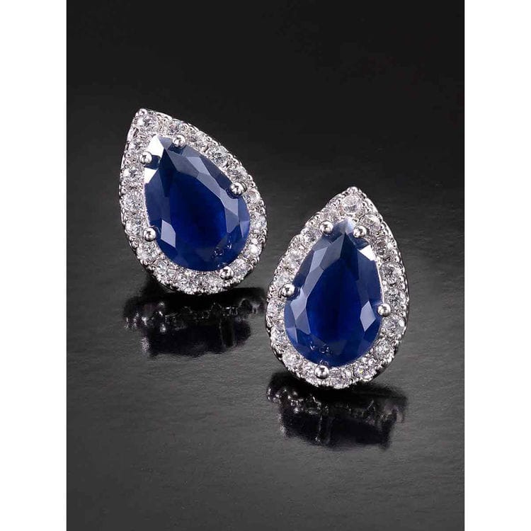 Diamond-Studded Stud Earrings For Women/Girls