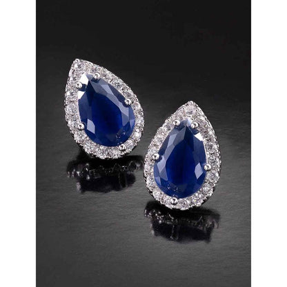 Diamond-Studded Stud Earrings For Women/Girls