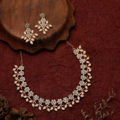 Gujju Latest Necklace Set With Earrings For Girls And Women