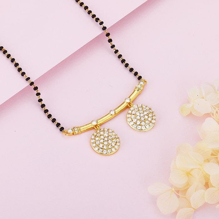 Silver Gold-Plated Double Kali Mangalsutra